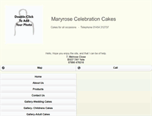 Tablet Screenshot of maryrosecakes.co.uk